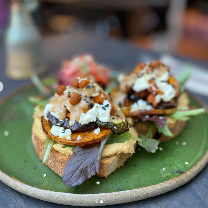toast hummus